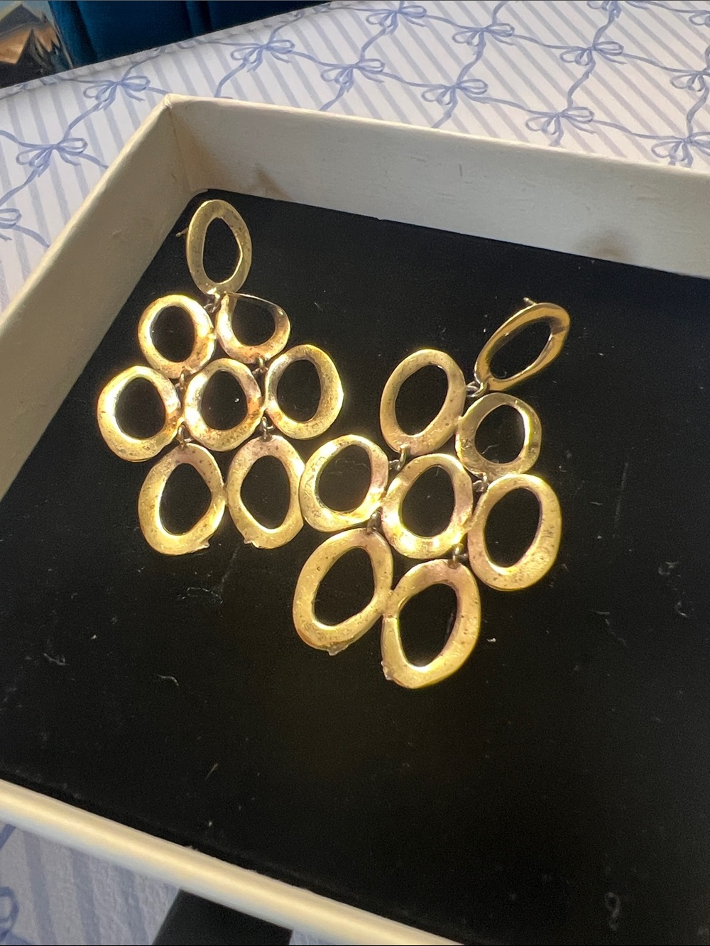 Ippolita Rose Gold Multi-Oval Drop Earrings ret.$3995 USD
